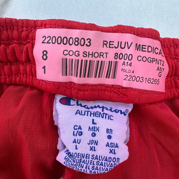 Red Champion Athletic Shorts. Size Large - Picture 4 of 4
